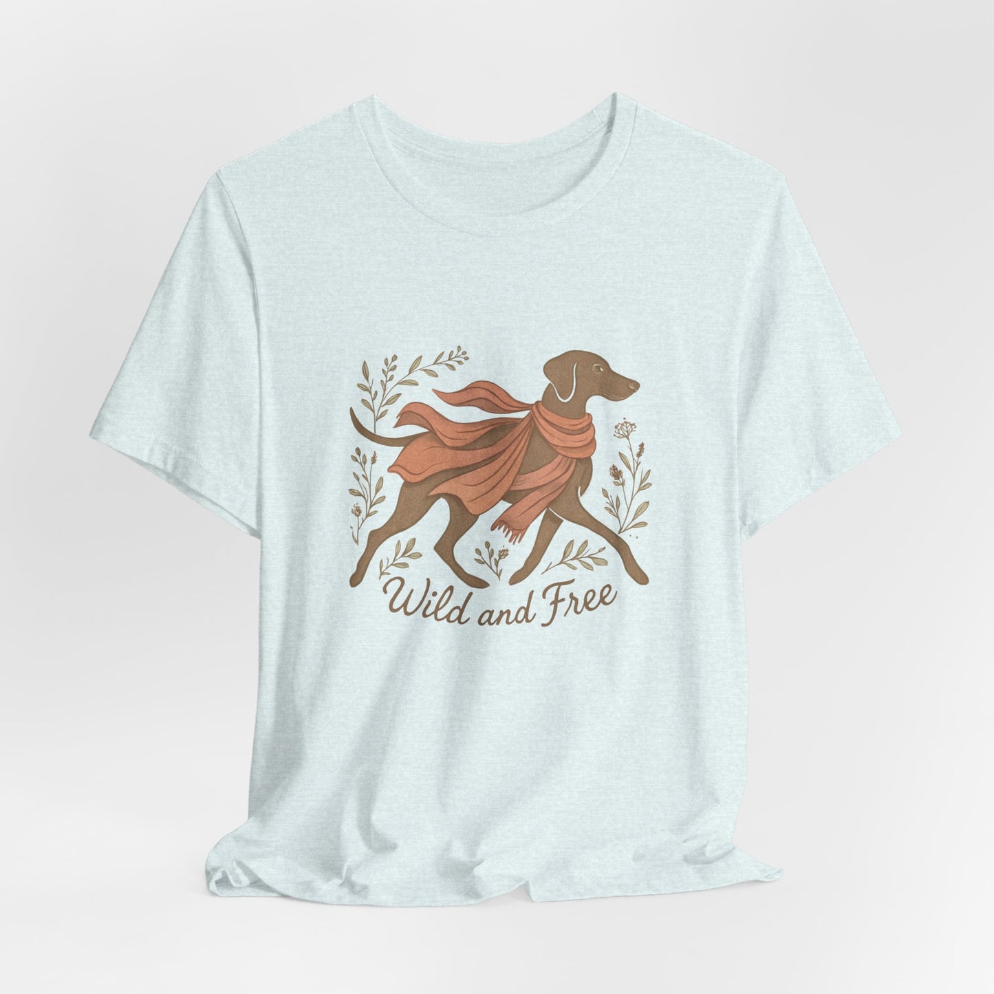 Dogtown Boho Revival "Wild and Free" Unisex Jersey Tee (Weimaraner)