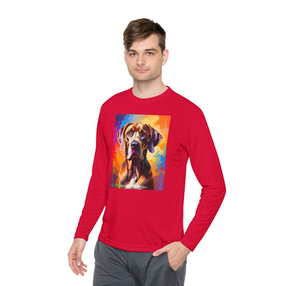 Pup Art Canvas Sport Long Sleeve Tee (Great Dane)