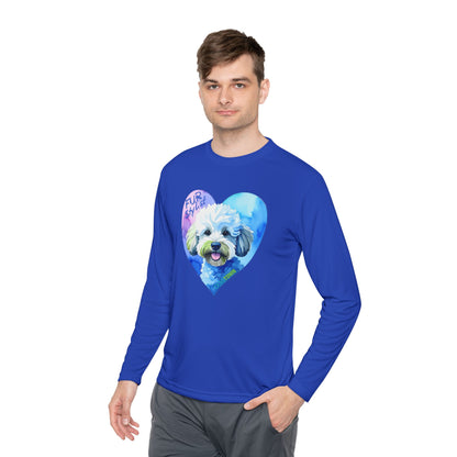 Dogtown Fur Stylist Groomer Long Sleeve Shirt (Doodle with Heart)