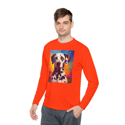 Pup Art Canvas Sport Long Sleeve Tee (Dalmation)