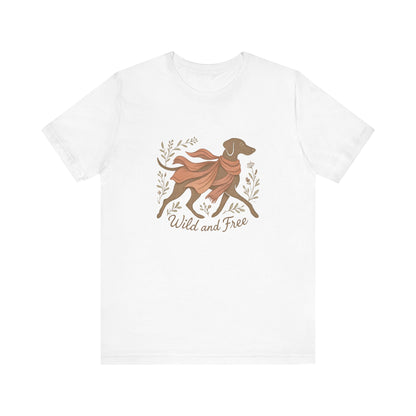 Dogtown Boho Revival "Wild and Free" Unisex Jersey Tee (Weimaraner)