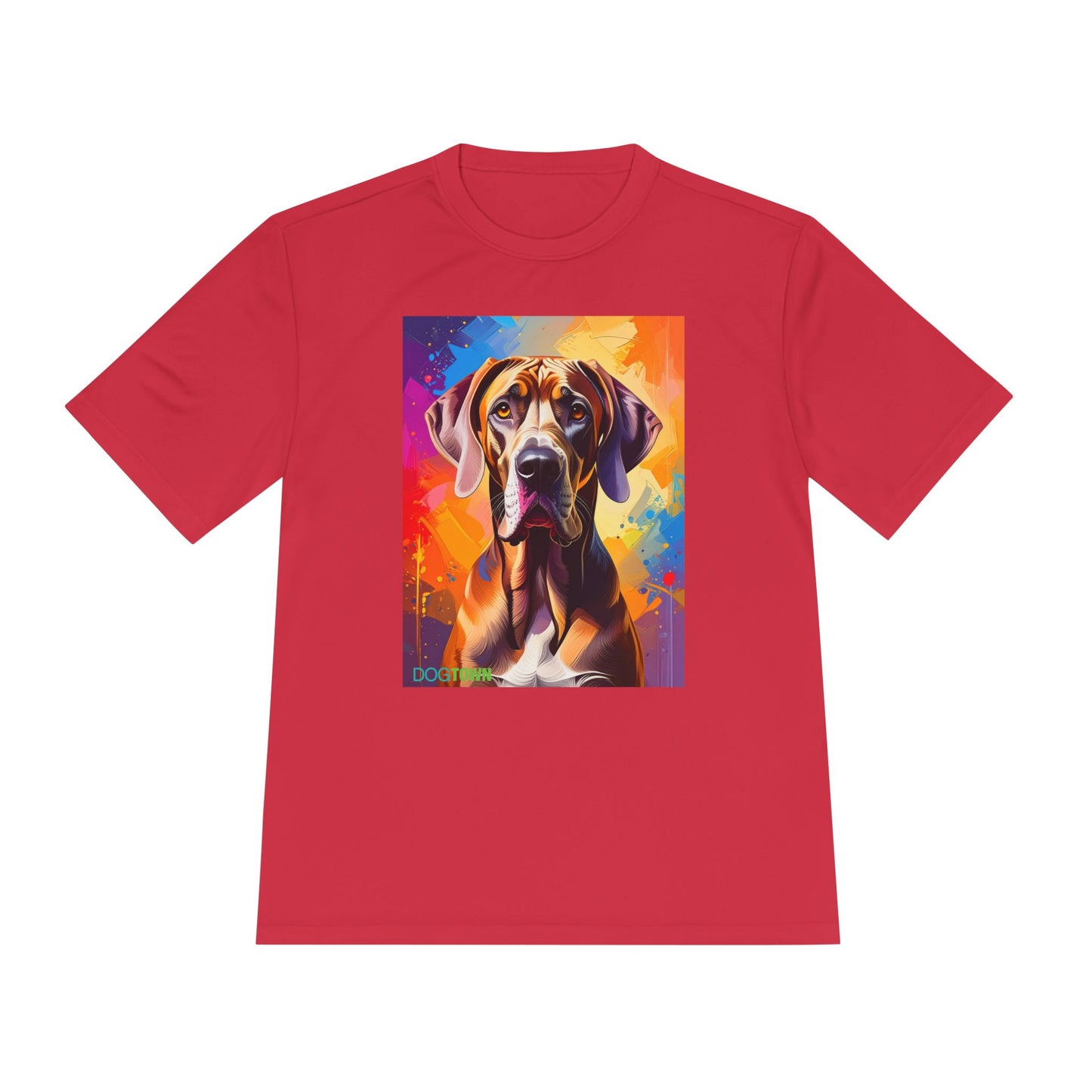 Pup Art Canvas Unisex Moisture Wicking Tee (Great Dane)
