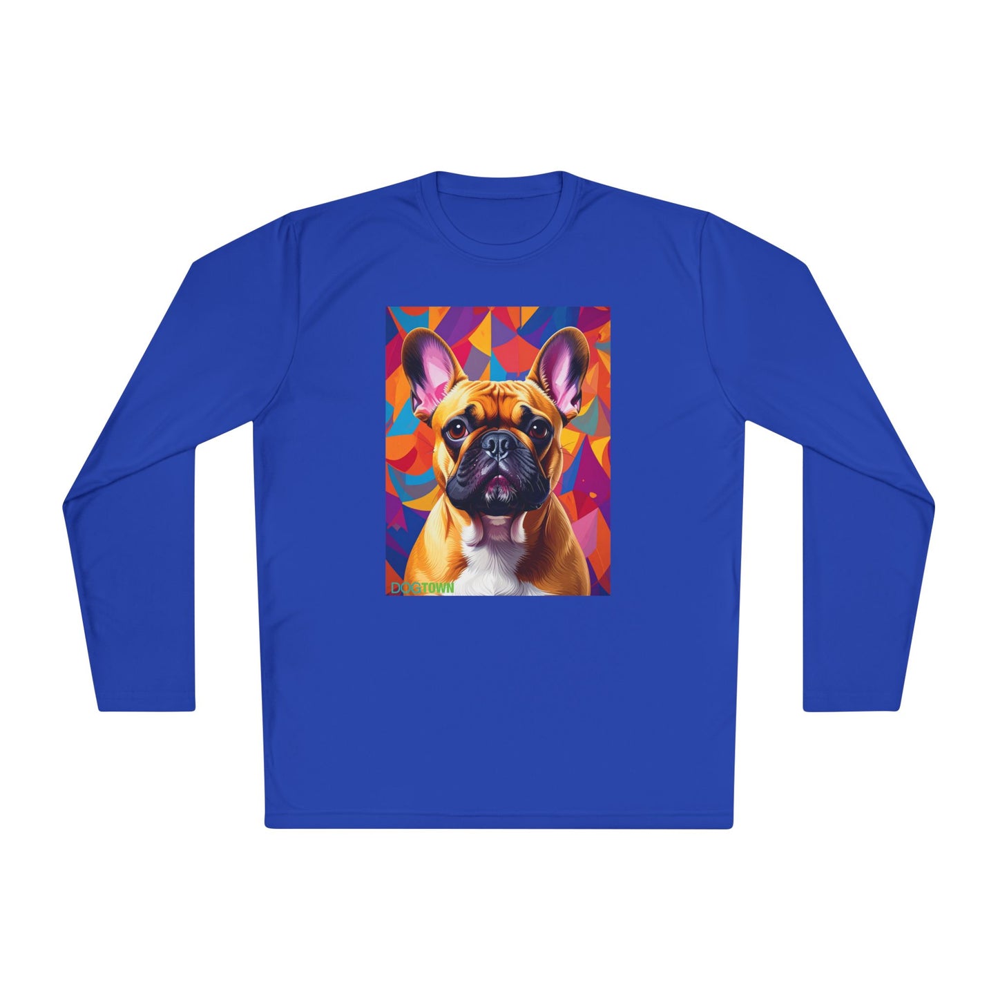 Pup Art Canvas Sport Long Sleeve Tee (French Bulldog)