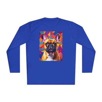 Pup Art Canvas Sport Long Sleeve Tee (French Bulldog)