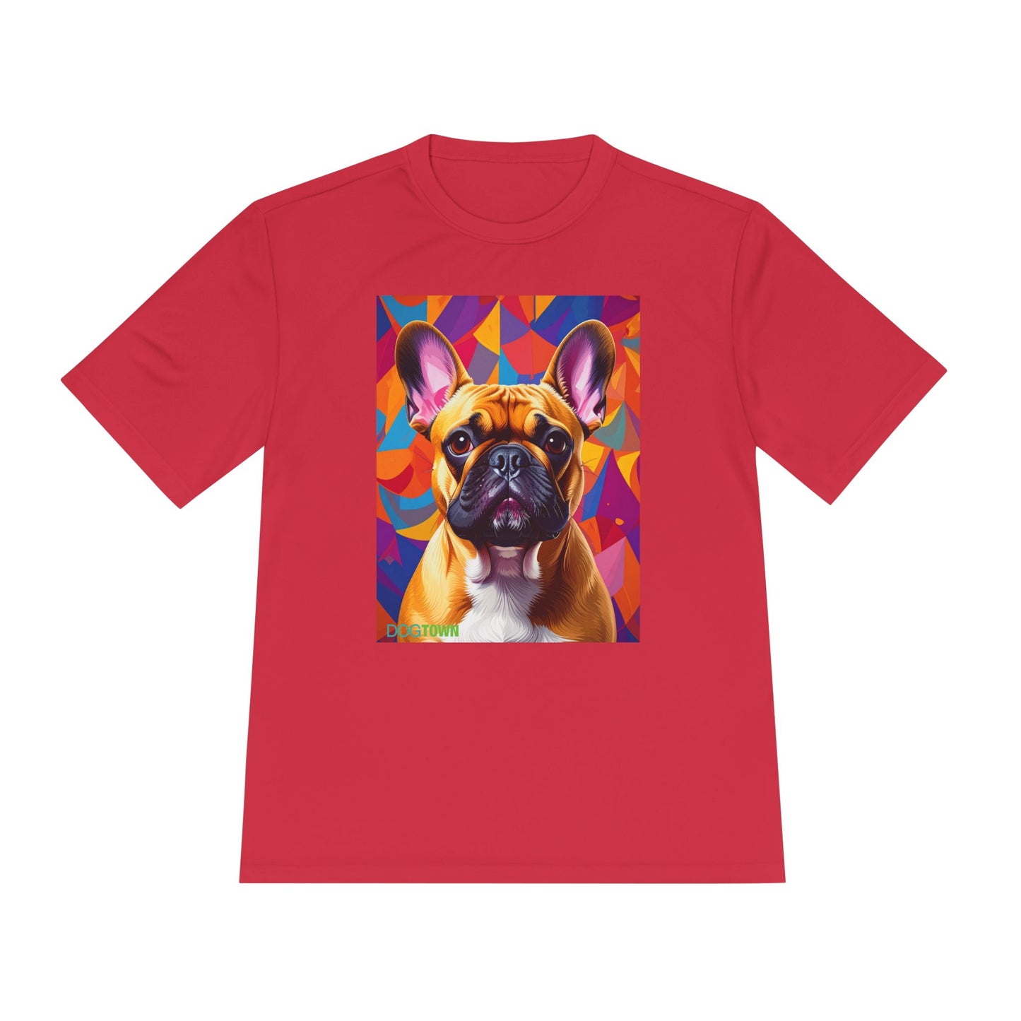 Pup Art Canvas Unisex Moisture Wicking Tee (French Bulldog)