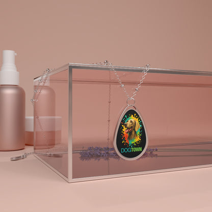 Dogtown Oval Necklace - Weimaraner