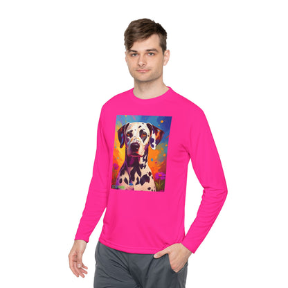 Pup Art Canvas Sport Long Sleeve Tee (Dalmation)