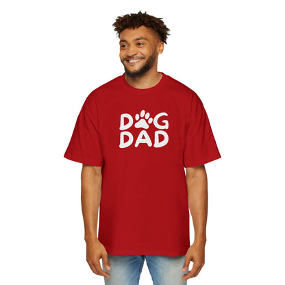 Dog Dad Heavy Oversized Tee, Perfect Gift for Dog Lovers, Casual Comfort, Father's Day, Pet Parent Apparel