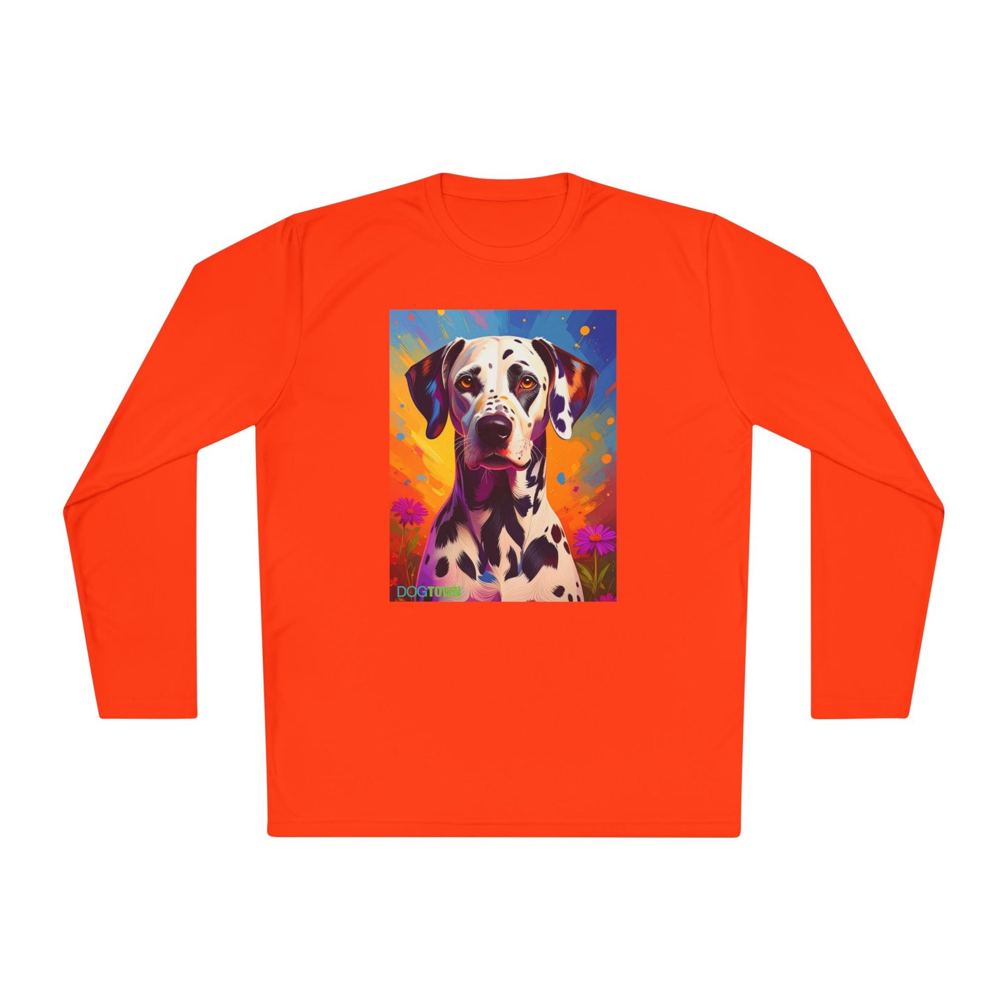 Pup Art Canvas Sport Long Sleeve Tee (Dalmation)