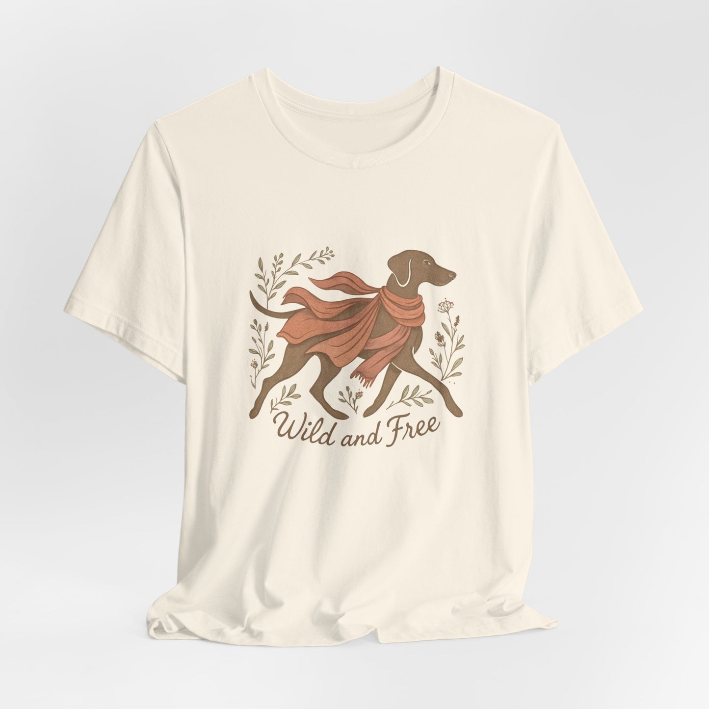 Dogtown Boho Revival "Wild and Free" Unisex Jersey Tee (Weimaraner)