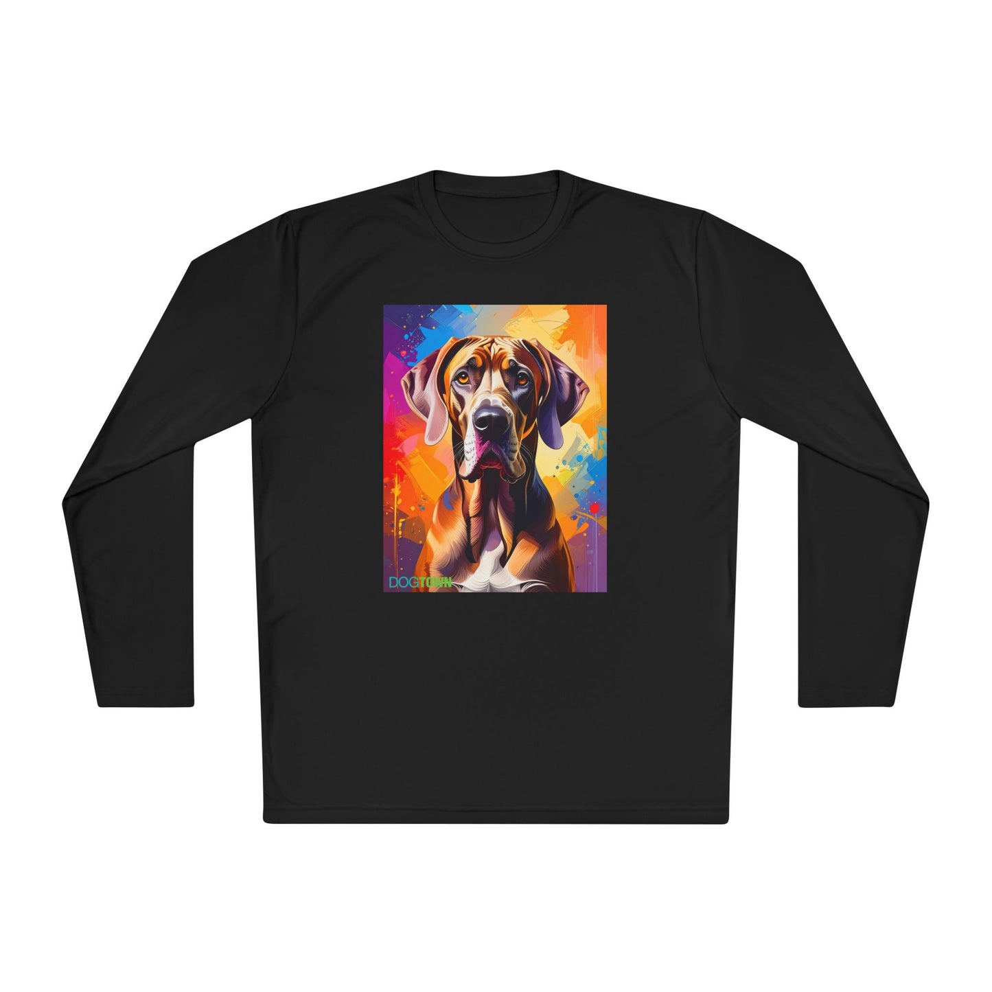 Pup Art Canvas Sport Long Sleeve Tee (Great Dane)