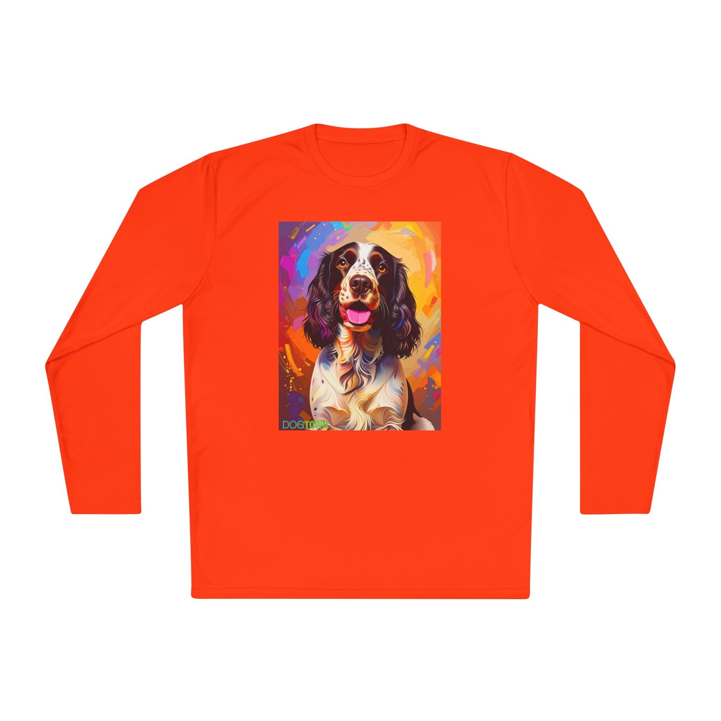 Pup Art Canvas Sport Long Sleeve Tee (English Springer Spaniel - 3)
