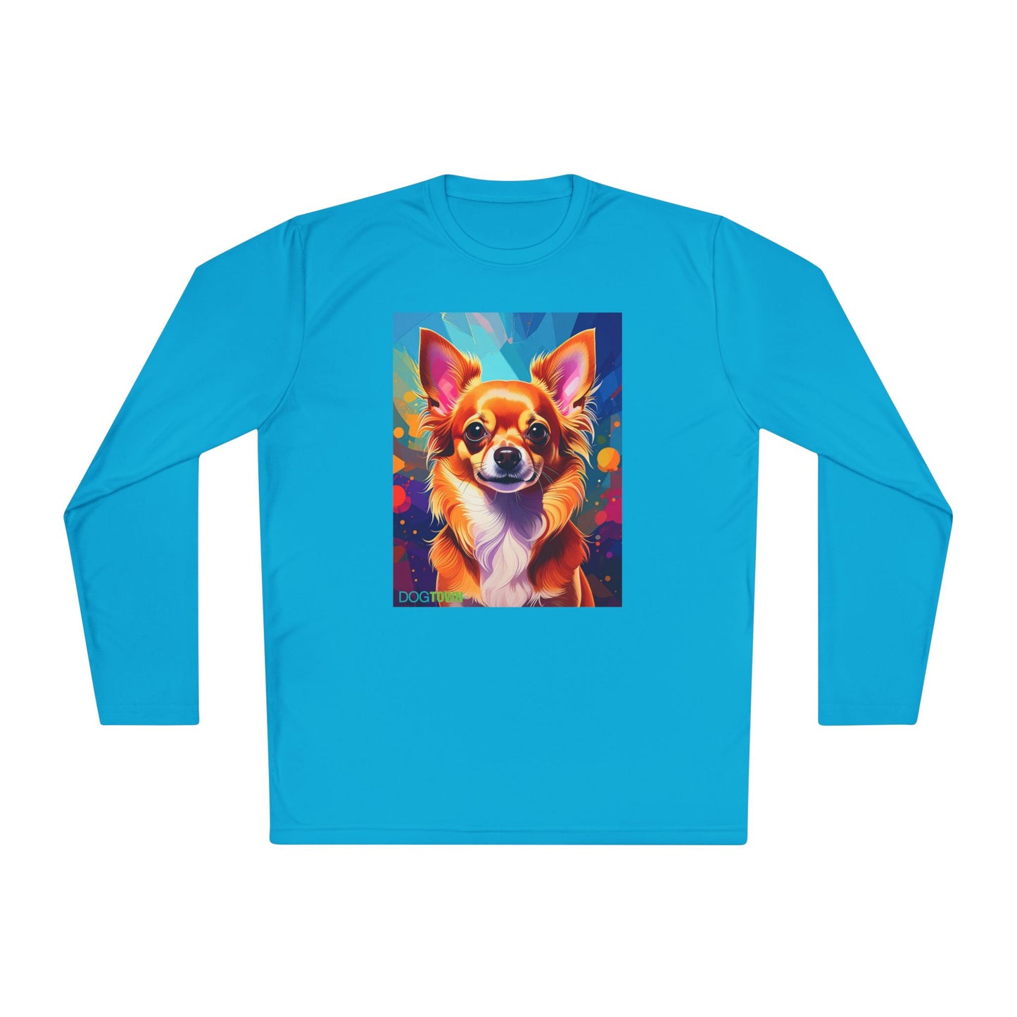Pup Art Canvas Sport Long Sleeve Tee (Chihuahua)