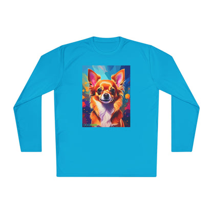 Pup Art Canvas Sport Long Sleeve Tee (Chihuahua)