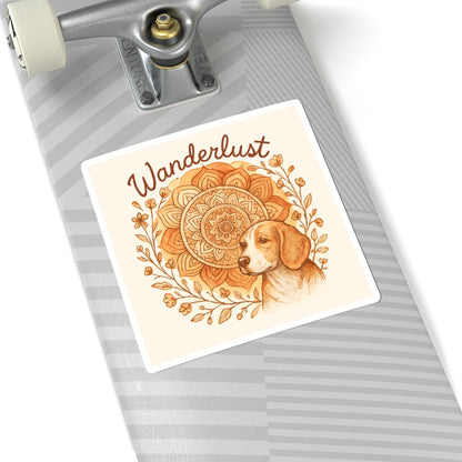 Dogtown Boho Revival "Wanderlust" Kiss-Cut Stickers (Beagle)