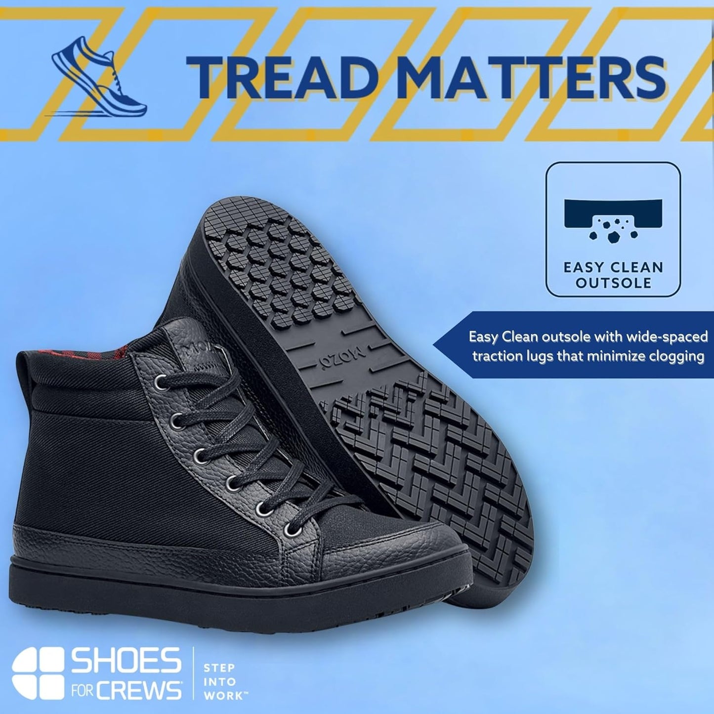 Women'S Slip-Resistant Food Service Shoes - Comfortable, Non-Slip Safety Shoes for Women - High-Top Kitchen Sneakers for Chefs, Servers, Bartenders - Padma