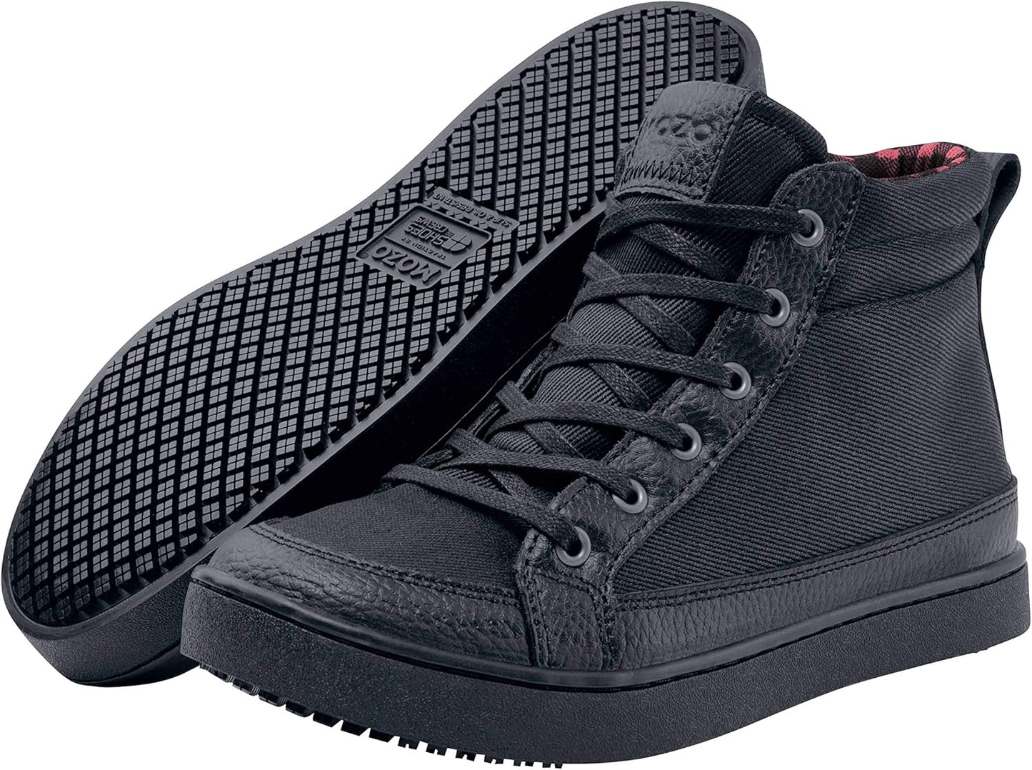 Women'S Slip-Resistant Food Service Shoes - Comfortable, Non-Slip Safety Shoes for Women - High-Top Kitchen Sneakers for Chefs, Servers, Bartenders - Padma