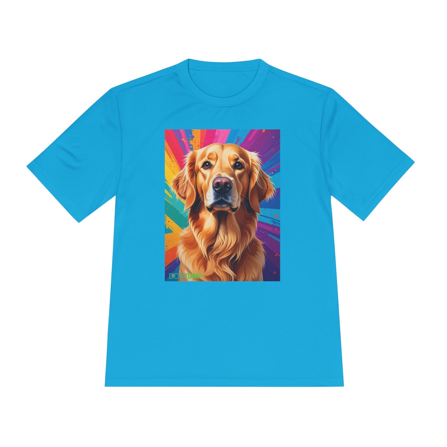 Pup Art Canvas Unisex Moisture Wicking Tee (Golden Retriever)