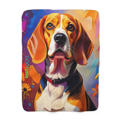 Dogotwn Sherpa Fleece Blanket (Beagle)