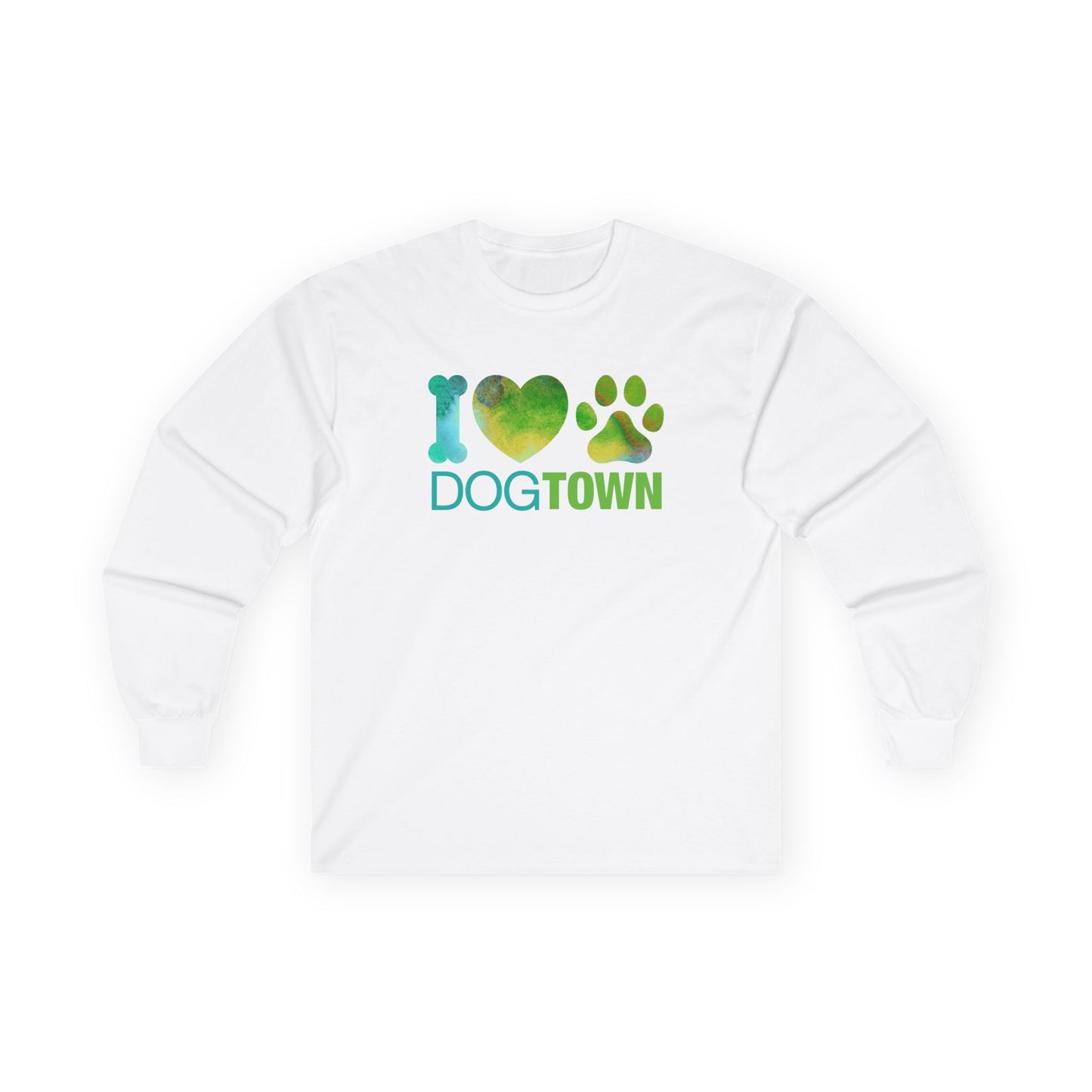 Dogtown "I Heart Paw" - Long Sleeve Cotton Tee