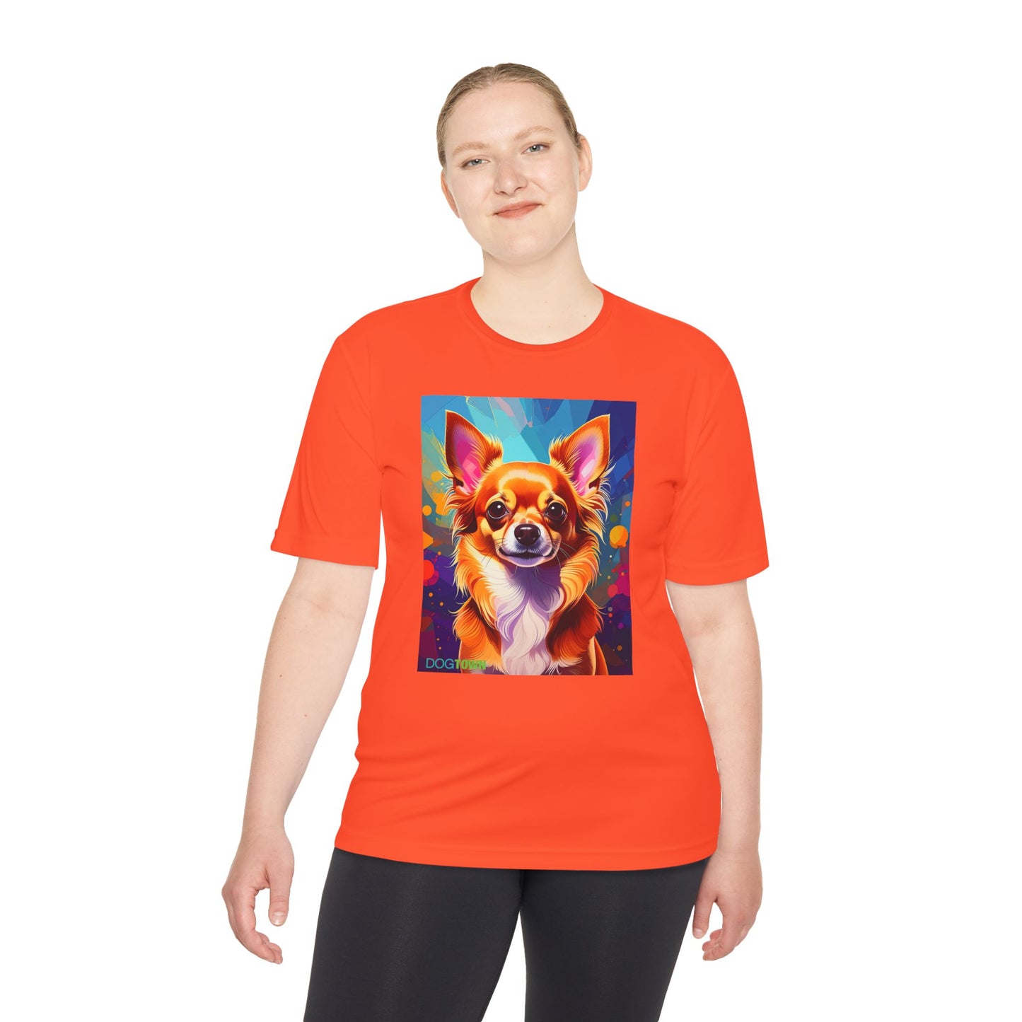 Pup Art Canvas Unisex Moisture Wicking Tee (Chihuahua)
