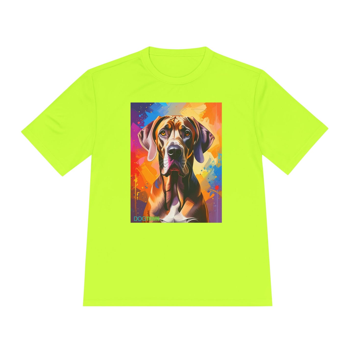 Pup Art Canvas Unisex Moisture Wicking Tee (Great Dane)