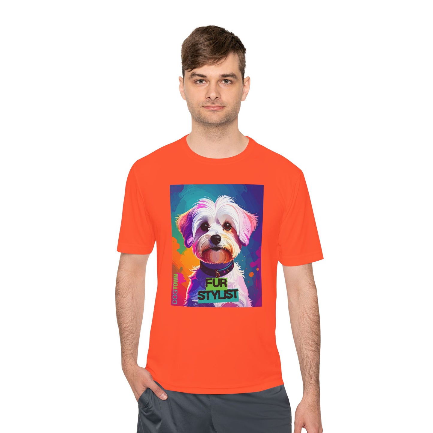 Dogtown Fur Stylist Groomer Shirt (Colorful with Havanese)