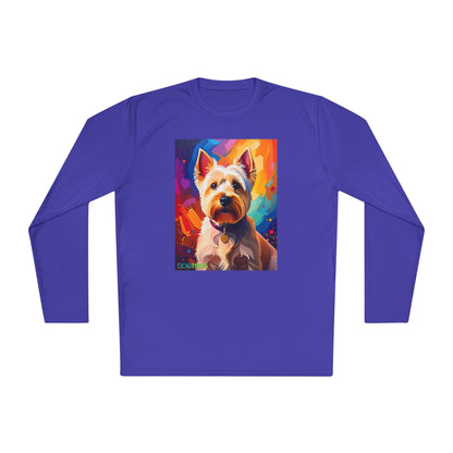 Pup Art Canvas Sport Long Sleeve Tee (West Highland White Terrier (Westie))