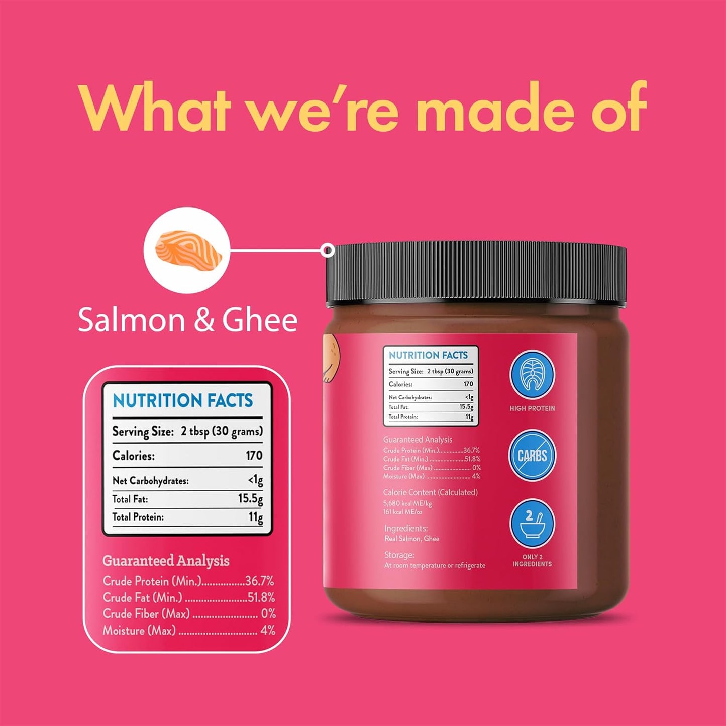 Salmon and Ghee Meat Spread | NEW 12oz Jar