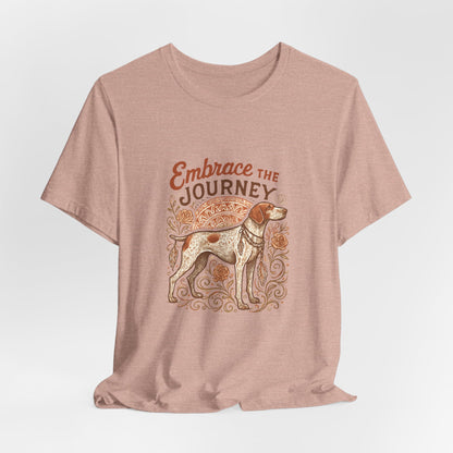 Dogtown Boho Revival "Embrace the Journey" Unisex Jersey Tee (German Shorthaired Pointer)