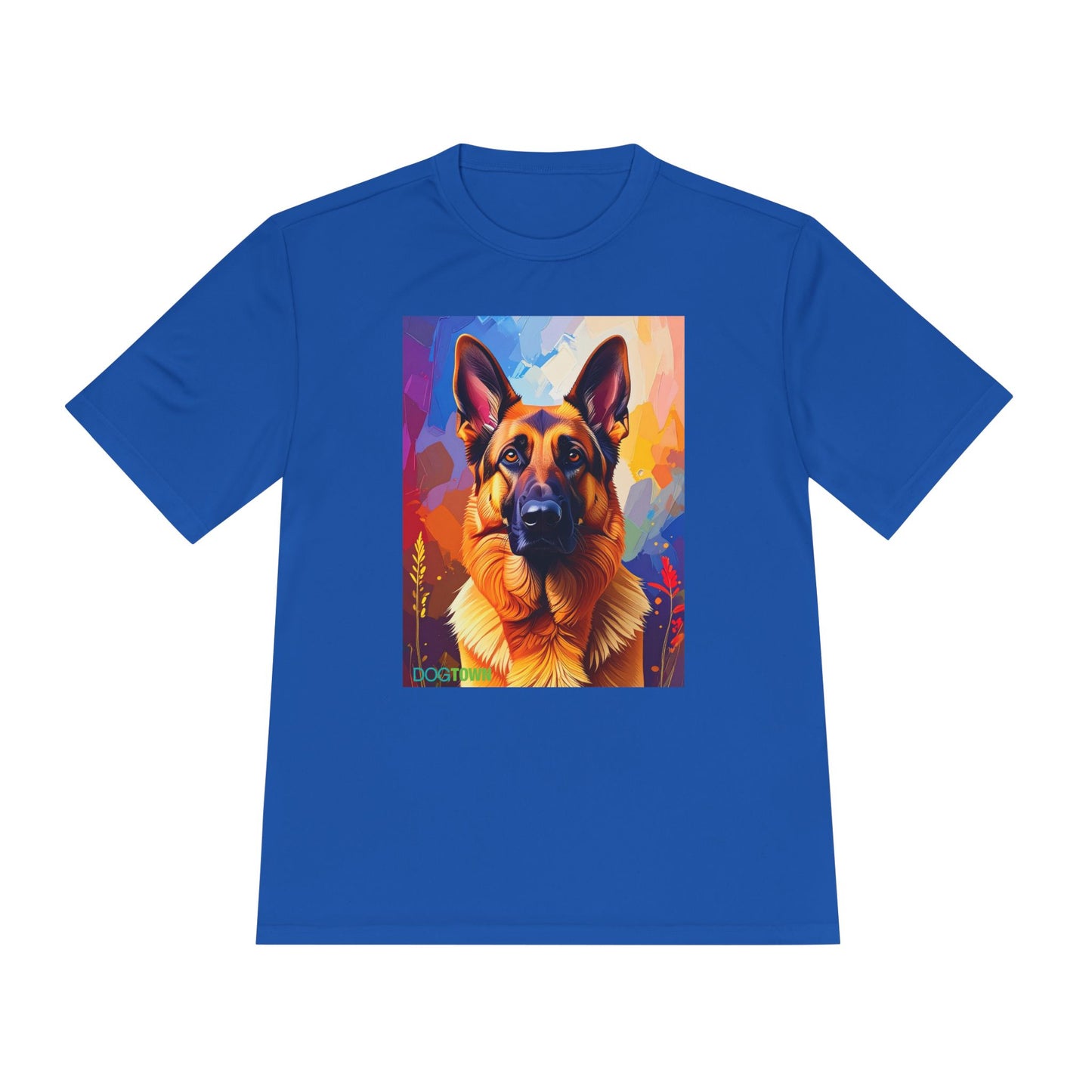 Pup Art Canvas Unisex Moisture Wicking Tee (German Shepherd)