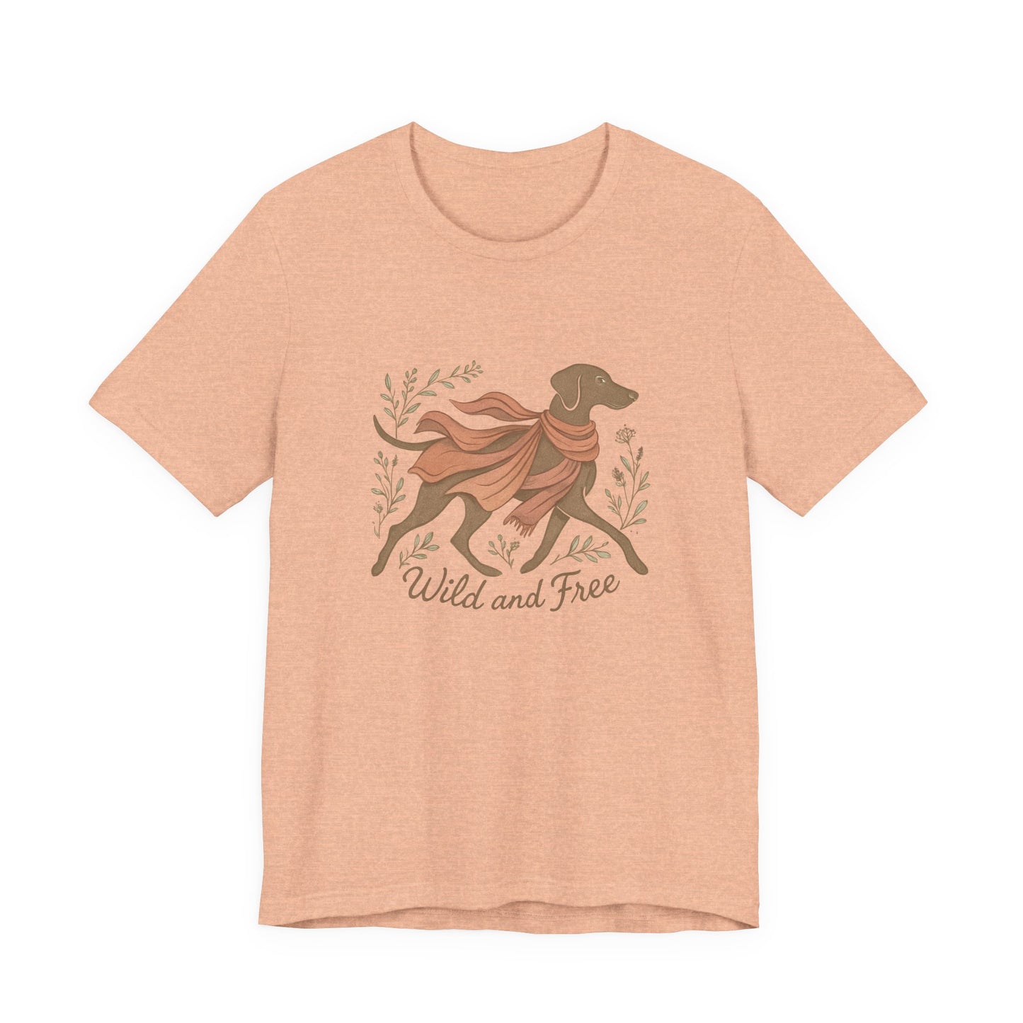 Dogtown Boho Revival "Wild and Free" Unisex Jersey Tee (Weimaraner)