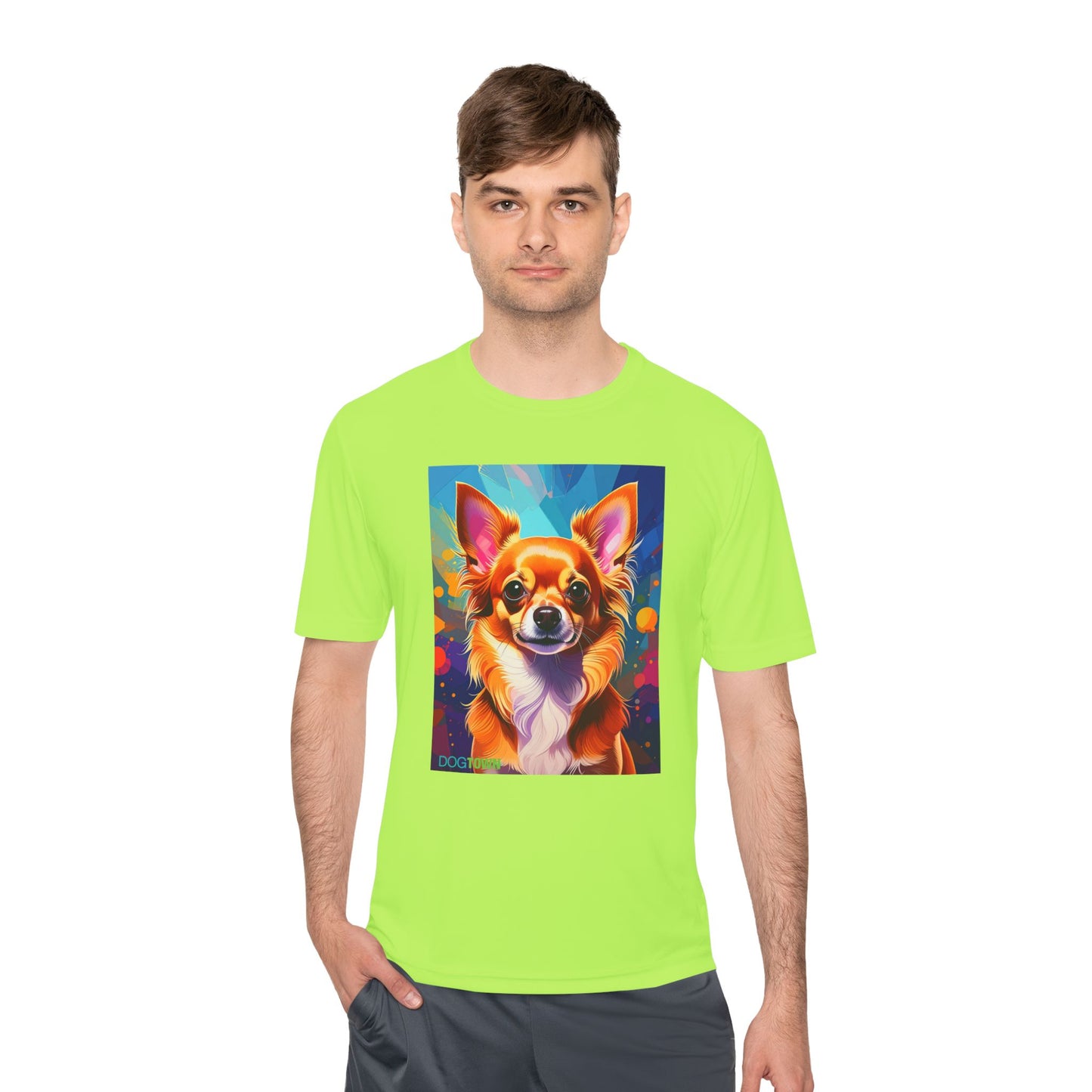 Pup Art Canvas Unisex Moisture Wicking Tee (Chihuahua)