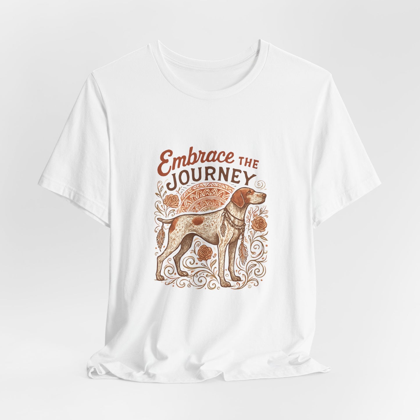 Dogtown Boho Revival "Embrace the Journey" Unisex Jersey Tee (German Shorthaired Pointer)
