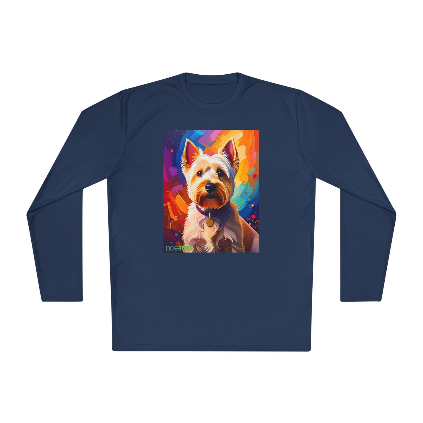 Pup Art Canvas Sport Long Sleeve Tee (West Highland White Terrier (Westie))