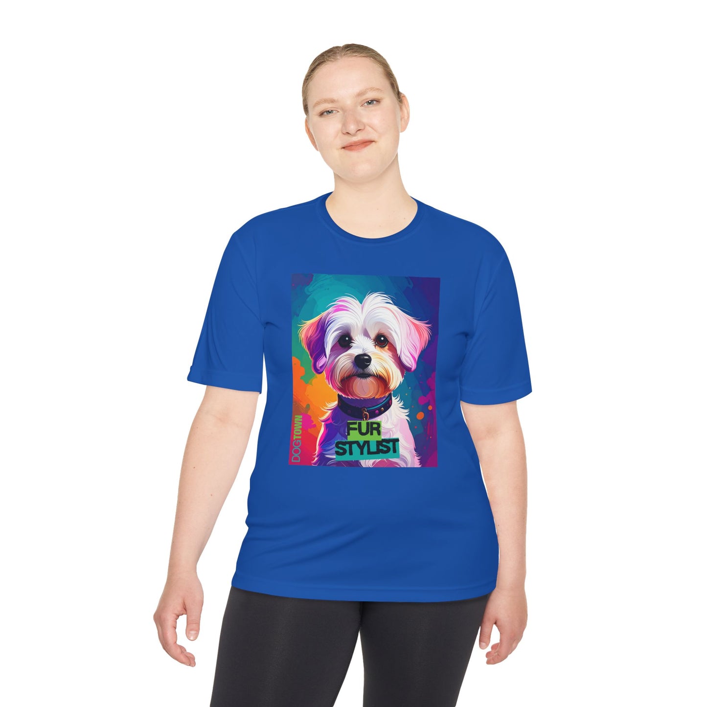 Dogtown Fur Stylist Groomer Shirt (Colorful with Havanese)