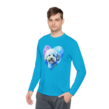 Dogtown Fur Stylist Groomer Long Sleeve Shirt (Doodle with Heart)