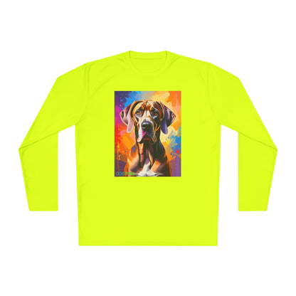 Pup Art Canvas Sport Long Sleeve Tee (Great Dane)