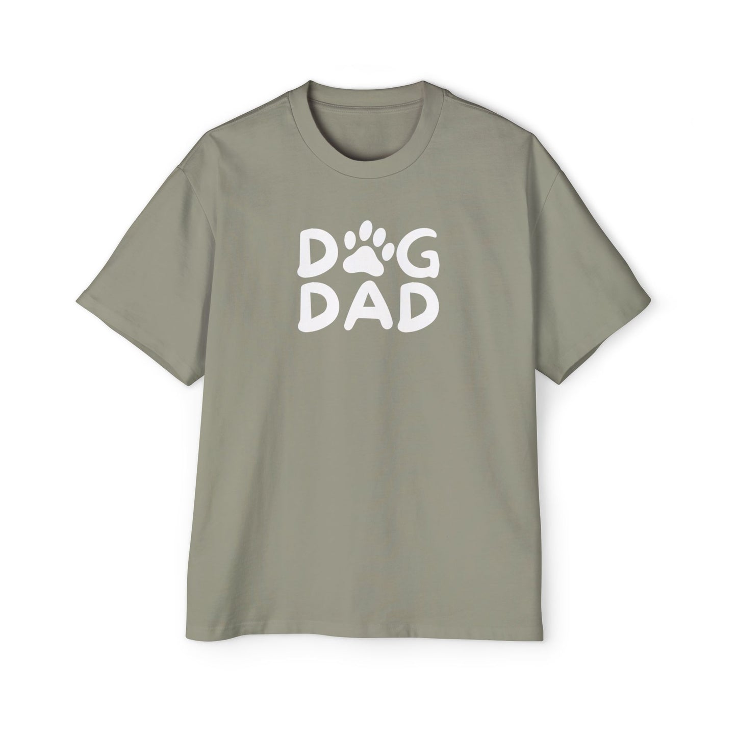 Dog Dad Heavy Oversized Tee, Perfect Gift for Dog Lovers, Casual Comfort, Father's Day, Pet Parent Apparel