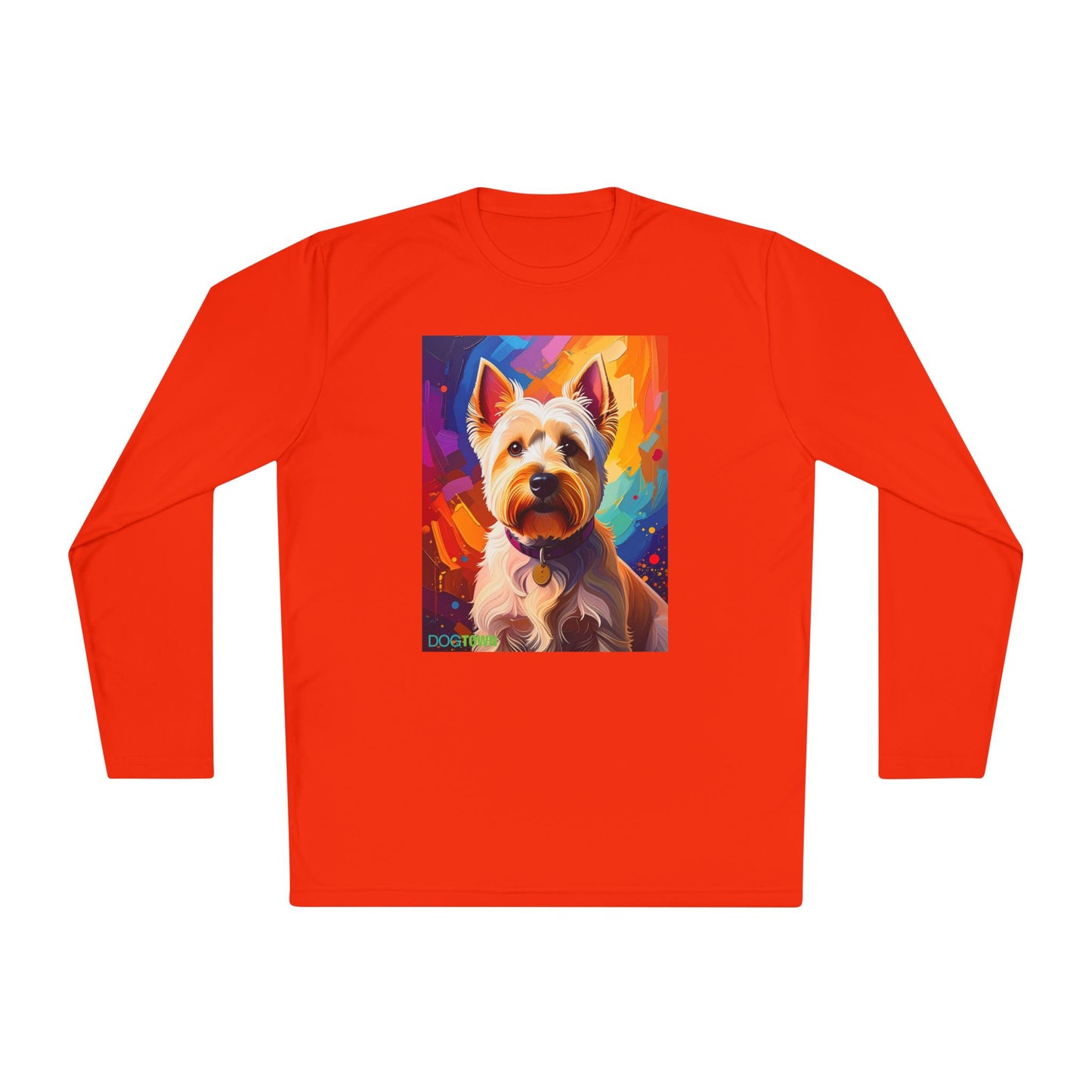Pup Art Canvas Sport Long Sleeve Tee (West Highland White Terrier (Westie))