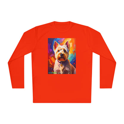 Pup Art Canvas Sport Long Sleeve Tee (West Highland White Terrier (Westie))