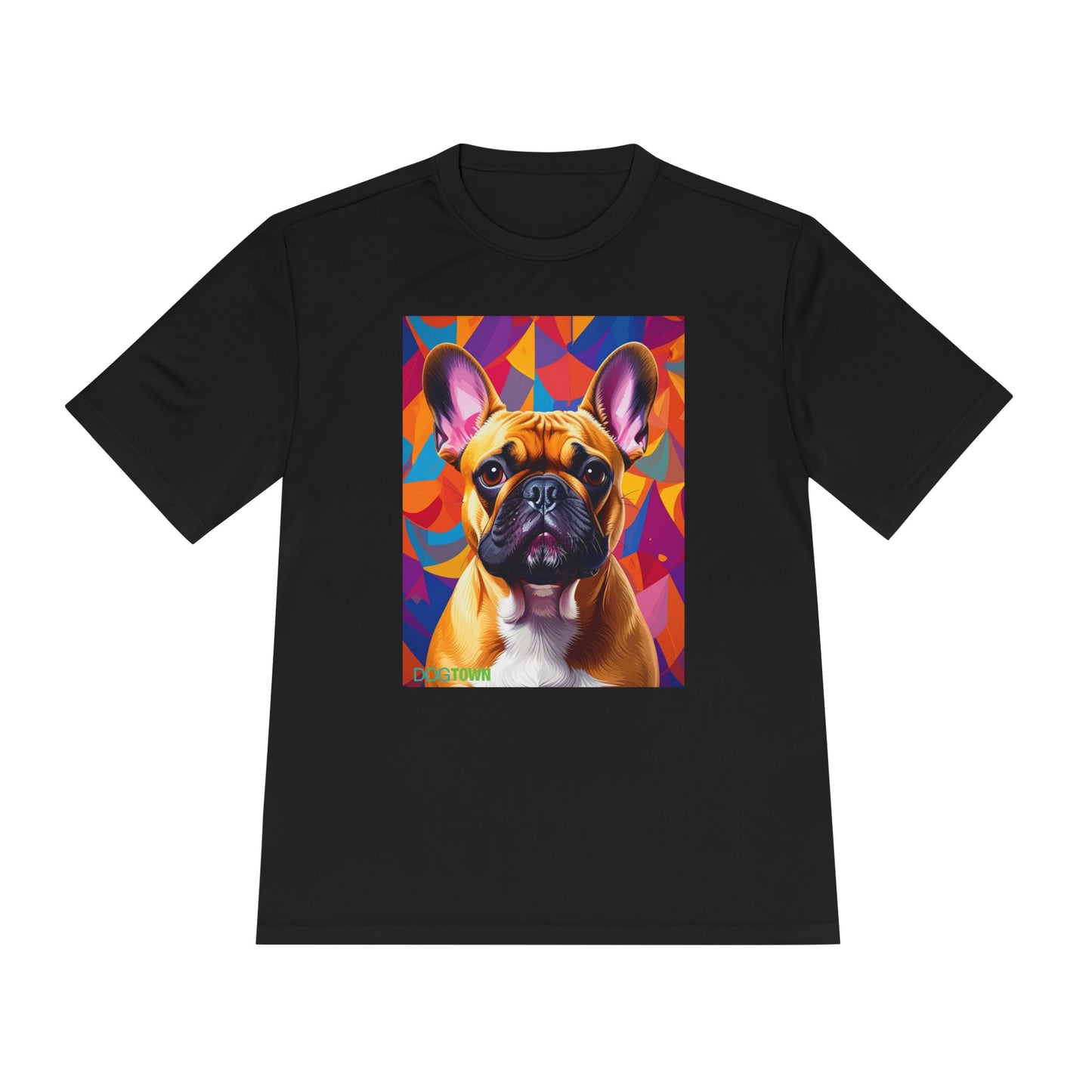 Pup Art Canvas Unisex Moisture Wicking Tee (French Bulldog)