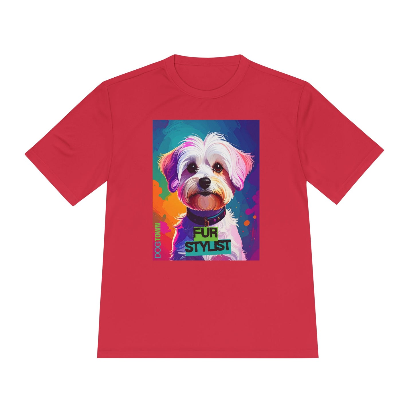 Dogtown Fur Stylist Groomer Shirt (Colorful with Havanese)