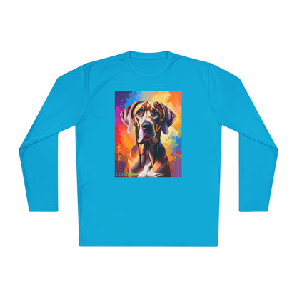 Pup Art Canvas Sport Long Sleeve Tee (Great Dane)