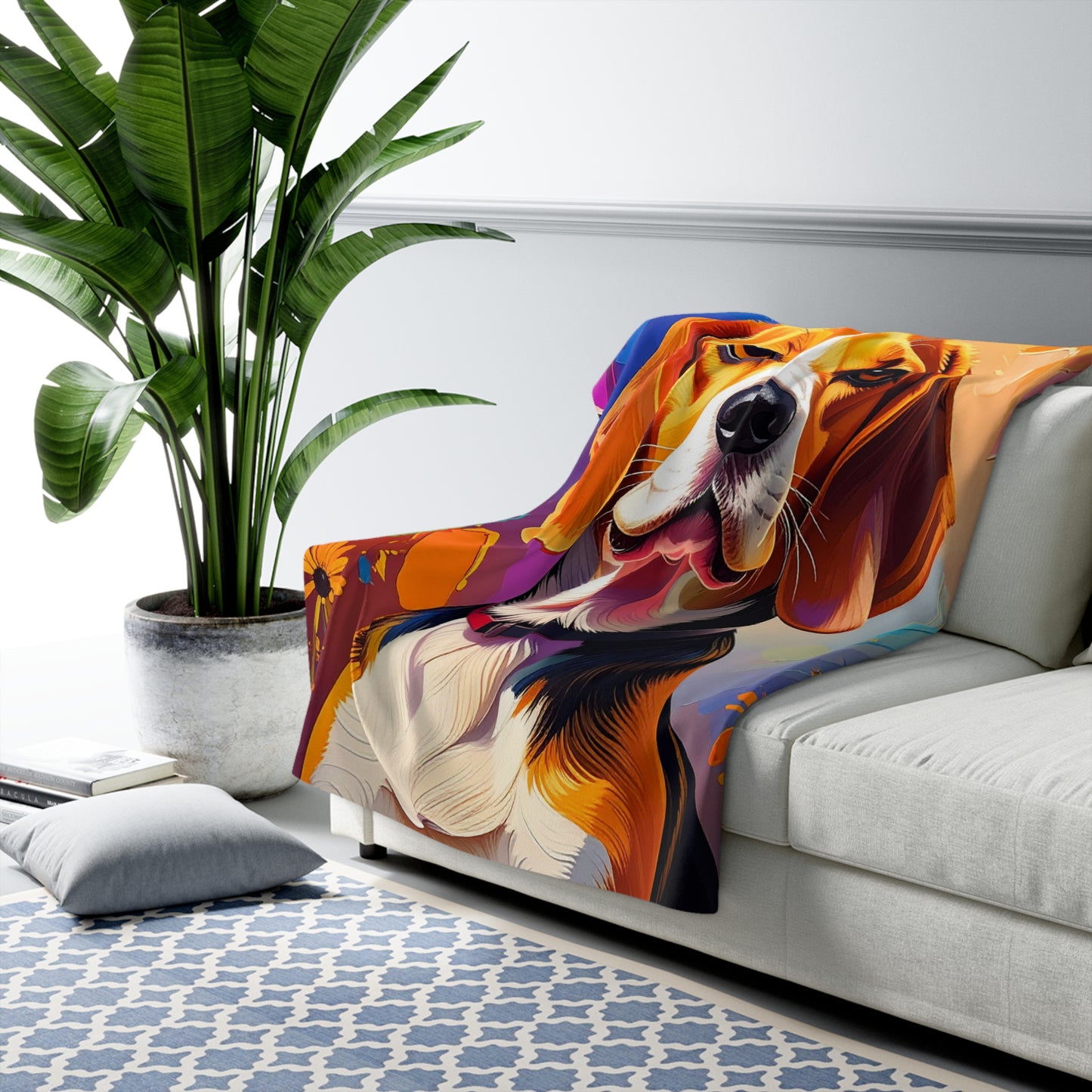 Dogotwn Sherpa Fleece Blanket (Beagle)