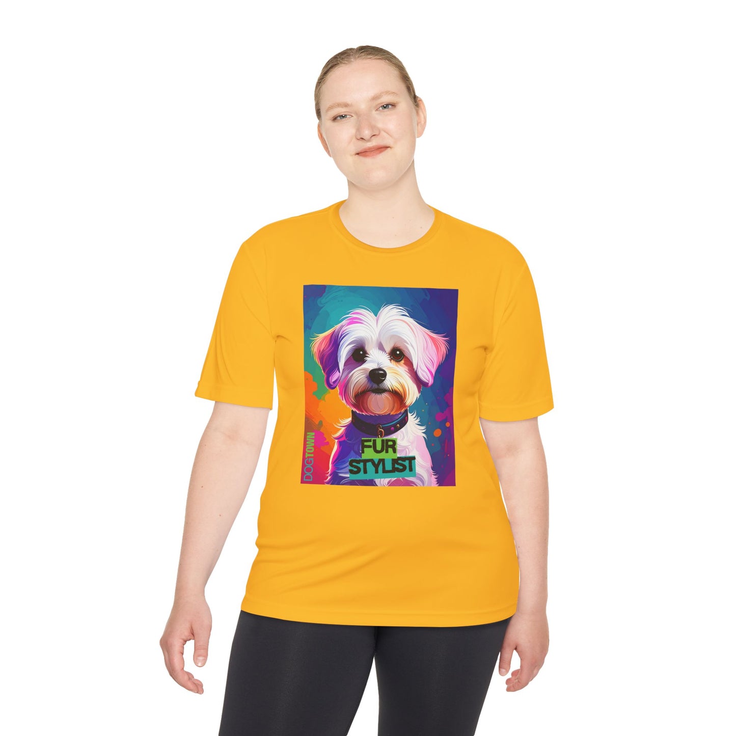 Dogtown Fur Stylist Groomer Shirt (Colorful with Havanese)
