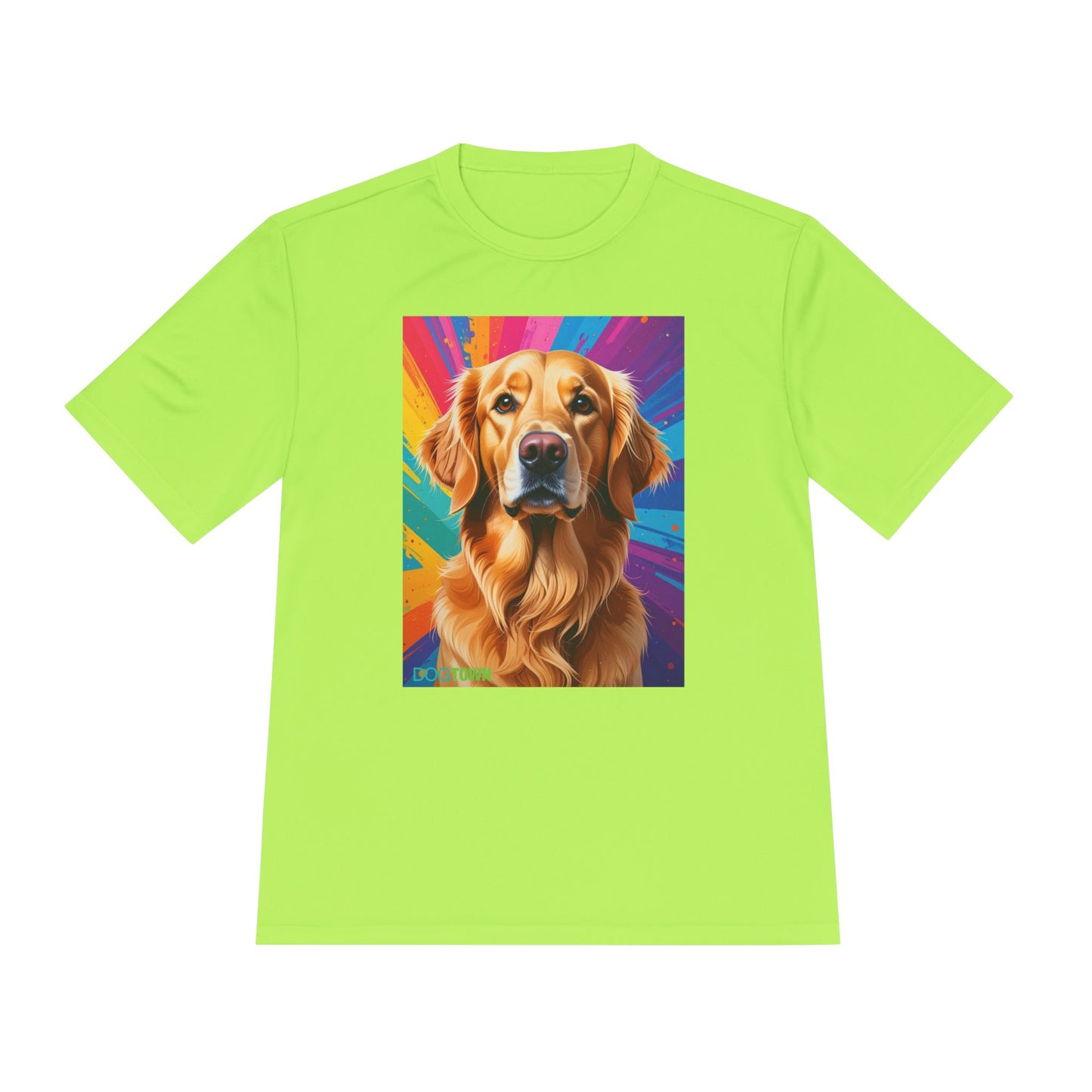 Pup Art Canvas Unisex Moisture Wicking Tee (Golden Retriever)