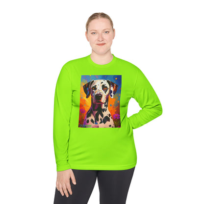 Pup Art Canvas Sport Long Sleeve Tee (Dalmation)