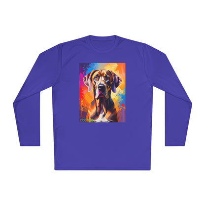 Pup Art Canvas Sport Long Sleeve Tee (Great Dane)