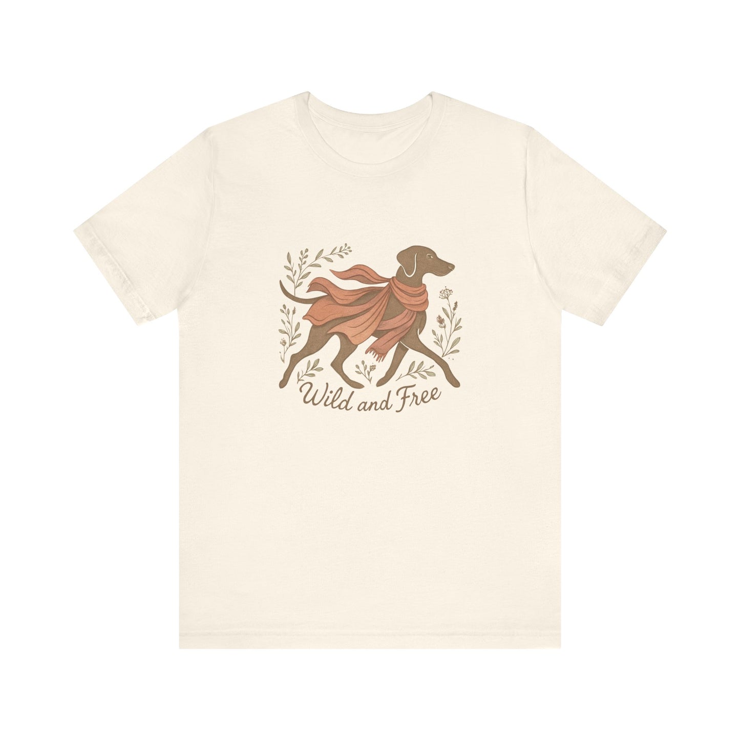 Dogtown Boho Revival "Wild and Free" Unisex Jersey Tee (Weimaraner)